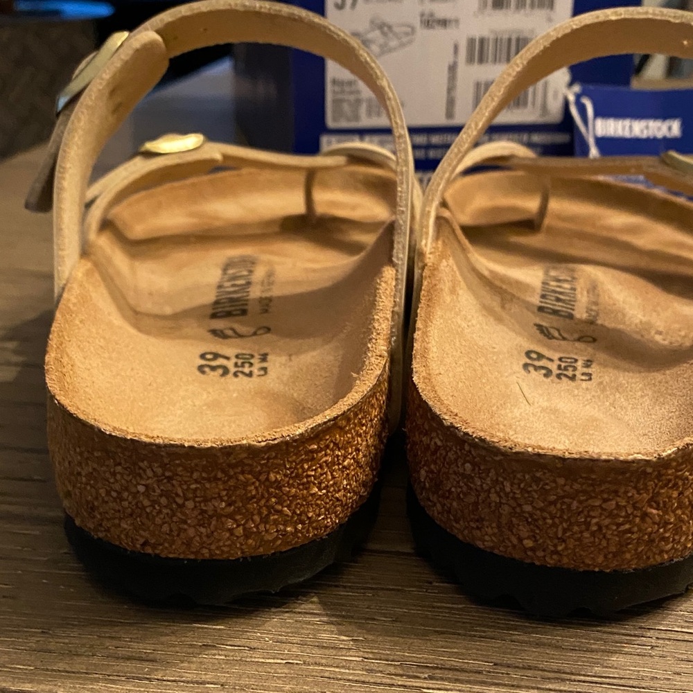 Birkenstock Tan Cross-Strap Sandals - Picture 7 of 7